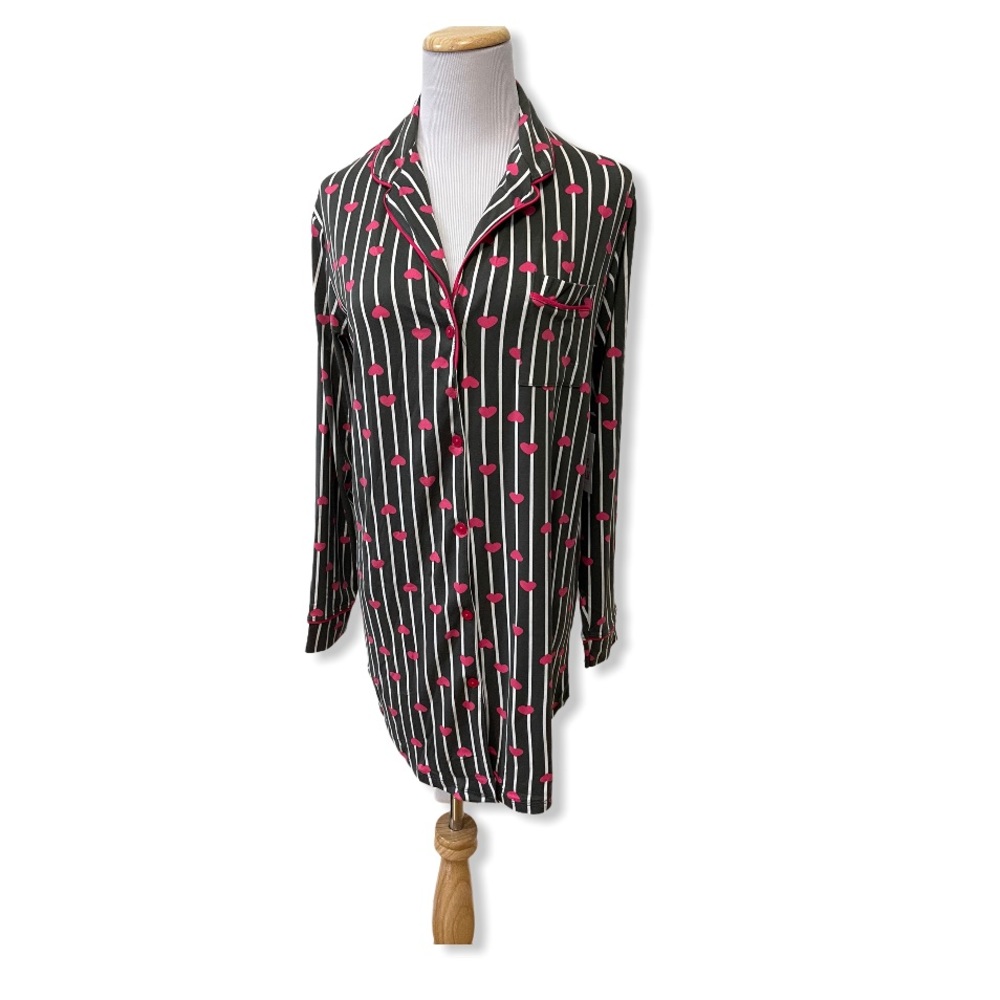 Emme Jordan Heart Brown Strop PJ Top